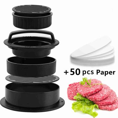 Non Stick Hamburger Meat Ball Pie Press Stuffed Sausage Burger Meatball Mold Beef Patties Maker Patty Mould for BBQ Grilling