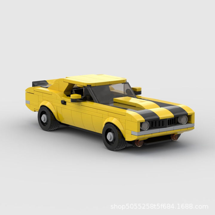 MOC Tương Thích LEGO Bumblebee Chevrolet Camaro Z28 Speed 8 Ô Tô Độ Khó Cao  Nam Xe Hơi Mô Hình 