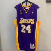 NbaKobe Kobe เสื้อเจอร์ซีย์แชมเปี้ยน Lakers No. 24 08-09 Kobe Champion ปักสีม่วงชุดบาสเก็ตบอลชุดบาสเก็ตบอลชู้ดบาสเกตบอลจริง
