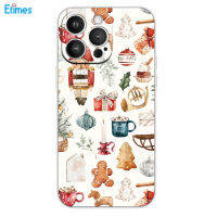 Etimes เคสโทรศัพท์เคสโทรศัพท์คริสต์มาสน่ารักน้ำหนักเบาพอดีตัวเรียบสำหรับ iPhone 7/8/X/11/12/13/14/15 ET-MY