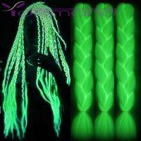 Y Demand Glowing Braiding Hair Synthetic Jum bo-Braid the 24inch 100g Florescent