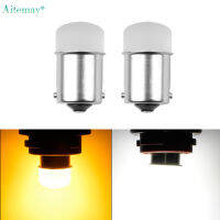 Aitemay หลอดไฟ LED อเนกประสงค์สำหรับรถยนต์,ไฟถอยหลังไฟกระพริบสีขาวเข้ม BAY15D 1156 P21W Ba15S DRL 12V จำนวน2ชิ้น