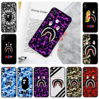 YU14 Bape Shark Black อ่อนนุ่ม เคสโทรศัพท์ หรับ Realme C33 C12 C21 XT C25Y C17 C1 C21Y X2 C11 V11S C20 C20A C3 C15 C30 C2 C25S V11 C31 Pro ปก