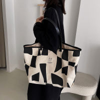 Hylhexyr High Quality Fashion Large Canvas Bag Patchwork Color Ladies Handbags Women Shoulder Bags Cotton Totes