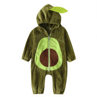 Umorden เด็กทารก Avocado เครื่องแต่งกาย Hoodie Romper Jumpsuit ชุดฮาโลวีน Purim Fantasia เสื้อผ้า6-24M