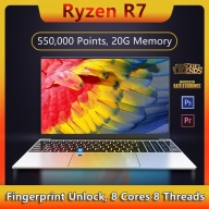 laptop gaming máy tinh laptop 15.6 inch Ryzen R7 2700U Vega 10 20G RAM 1024G SSD Win10 Backlight Laptop ultra Thin Game Computer thumbnail