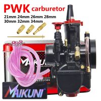 【hot】❈۩  21 26 28 30 32 34mm MAIKUNI PWK carburetor for 2T 4T engine motorcycle scooter UTV universal