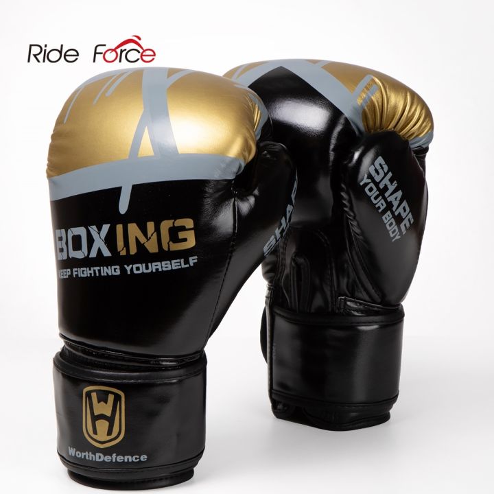 Ride Force Kick Boxing Gloves Men Women PU Karate Muay Thai Guantes De  Boxeo Fre