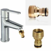 23MM Universal Selang Keran Dapur Adaptor Keran Kuningan Konektor Mixer Selang Adaptor Pipa Joiner Fitting Penyiraman Taman Alat