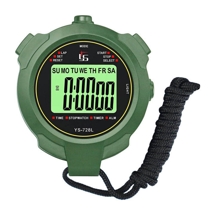 Digital Stopwatch Handheld Training Timer Sports Running Chronograph ...