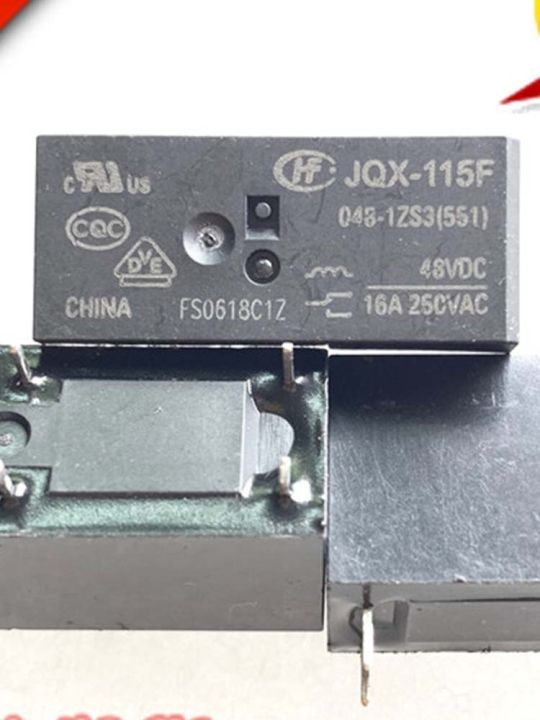 48V Relay HF115F 048-1ZS3 48VDC 16A 8Pins Electrical Circuitry Parts