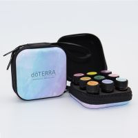 【traveler】 Tinplate Essential Oil Case สำหรับ DoTERRA Sample Travle Bag 1Ml 2Ml 7Slots 9 Slots Essential Oil Storage Case Zipper Organizer Bag