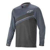 เสื้อกีฬาแขนสั้น ลายทีม ALPINESTARS สีเทา สําหรับขี่จักรยานยนต์วิบาก ปี 2023