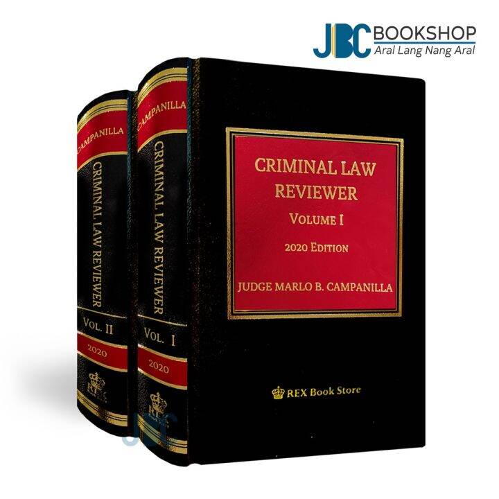 Criminal Law Reviewer Volume 1 & 2 2020 by Judge Marlo B. Campanilla ...