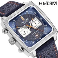 ⌚ นาฬิกา MEGIR/Meg 2182 men business timing clock calendar waterproof noctilucent square quartz wrist watch