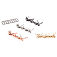 nuoke 10Pcs Decorations Labels Metal Letters Clothing Bags Handmade Tags Garment Sewing Accessories DIY Supplies