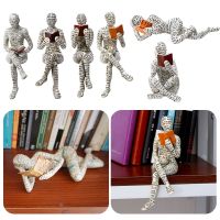 Reading Woman Resin Statue Desktop Decoration Ornament Home Living Room Bedroom Decoration Simple Sculpture Office Desktop Decor