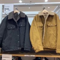 UNIQLO U Home The Fitting Room Is Mens Autumn/Winter Corduroy Imitation Lambs Wool Jacket Lapels Couples Paragraph Coat 420429 Men And Women