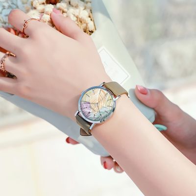 เท่านั้น♦ใหม่เอี่ยมในการรับสินค้า Julius ต้นทุนต่ำนาฬิกาผู้หญิงพิมพ์ลายใบไม้เข็มขัดจานใหญ่ลมป้องกันนาฬิกาผู้หญิงนาฬิกาข้อมือนักเรียน1090