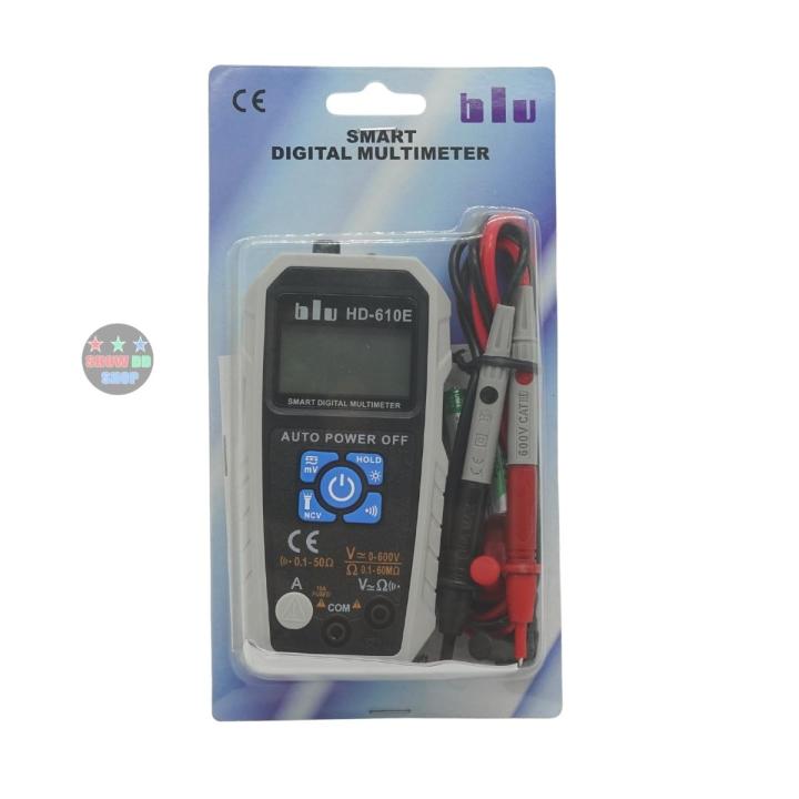 มัลติมิเตอร์ดิจิตอล-blu-hd-610e-digital-multimeter-blu-hd-610e-วัดไฟฟ้า