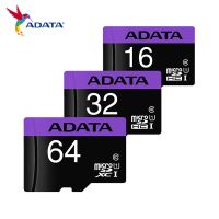 {Shirelle Electronic Accessories} 100ออริจินอล ADATA Micro SD Card 64GB หน่วยความจำ32GB C10 SDHC 16GB Class 10แฟลช U1 TF สำหรับสมาร์ทโฟน