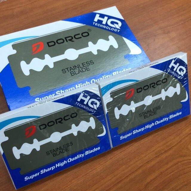 Dorco ST300 Platinum Stainless Steel Double Edge Razor Blades (10pcs