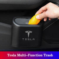 For Tesla Model 3 Y X S Trash Bin Garbage Can Dustbin Waste Rubbish Basket Organizer Storage Holder Bag Accessories Container