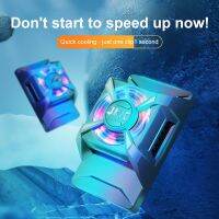 ✇● Portable Mobile Phone Cooling Fan Game Cooler Rgb Color-changing Lights Cooling Artifact Mobile Phone Radiator