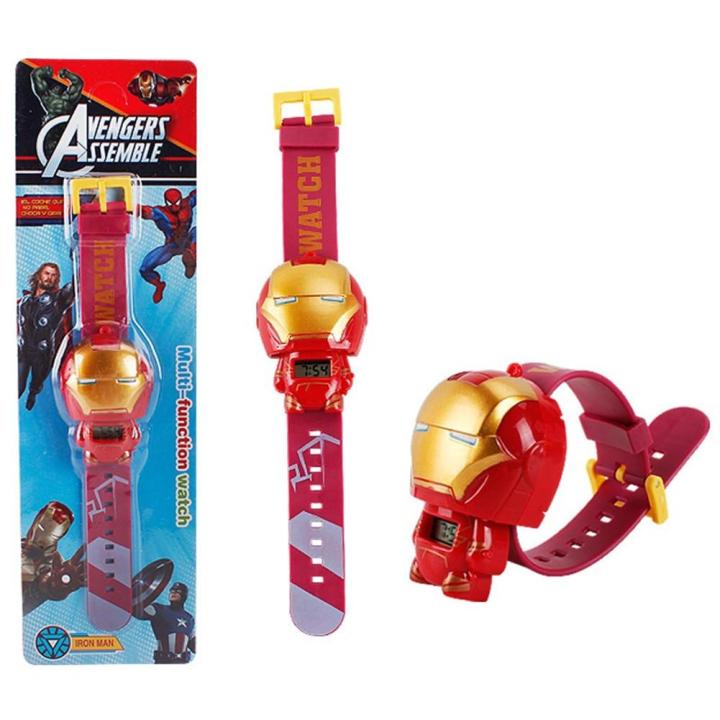 children-cool-cartoon-movie-figure-electronic-watch-with-light-kid-toy