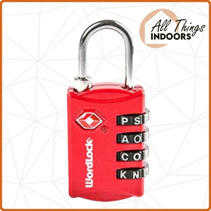 WordLock Luggage Combination Lock Red Lazada PH