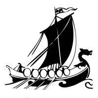 【cw】 20cmx18.8cm Dragon Head Viking Ship Interesting Vinyl Decals Car Stickers Black/Silver Car Accessories S6-2948