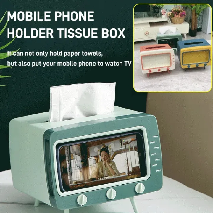 HFHCreative TV Tissue Box Mobile Phone Holder Tissue Box Lazada PH