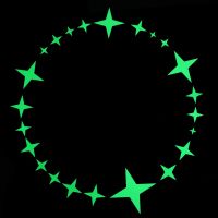 ZZOOI Glow in the Dark Star Stickers Wall Decoration Luminous Decals Kids Room Children Bedroom Ceiling DIY Personalised Decor Sticker