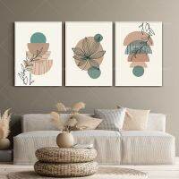 Bohemian Abstract Line ใบโปสเตอร์ Monstera ภาพวาดผ้าใบ Norbic Art พิมพ์บทคัดย่อภาพผนังสำหรับห้องนั่งเล่น Home Deco New