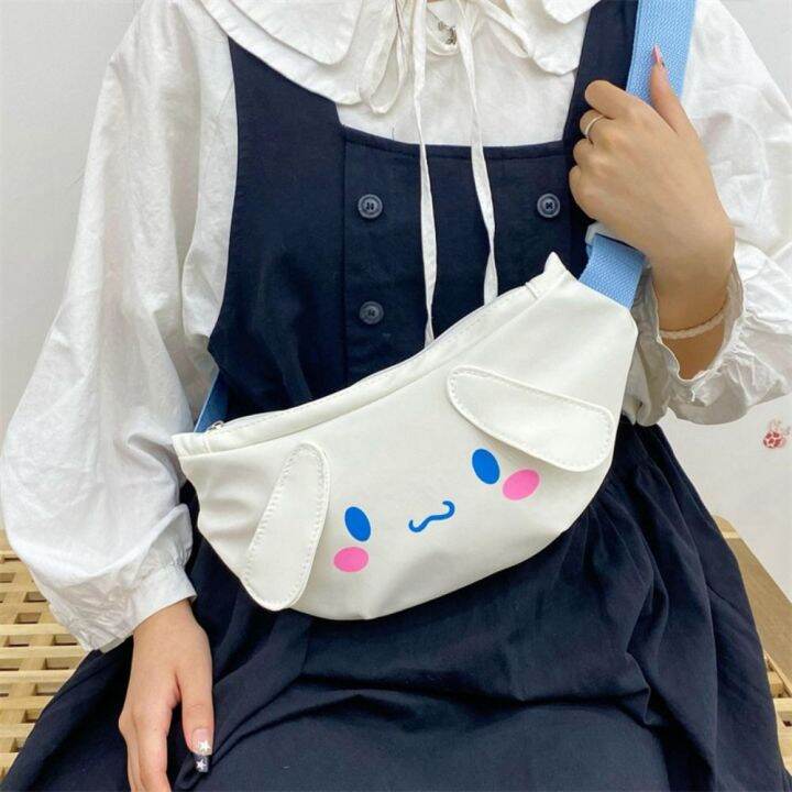 DFIUG Kawaii Trendy Crossbody Bag Kuromi Canvas Cartoon My Melody Women