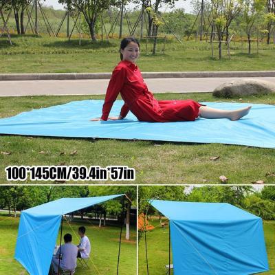 100 * 145CM Outdoor Extra-large Sunshade Camping Tent Triangular Canopy Accessories Mat Moisture-proof Without X7E5