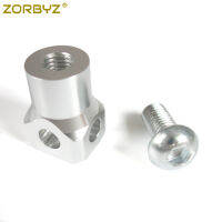 ZORBYZ Silver Bottom Mount Motorcycle Headlight Light Bracket Holder Cruiser Chopper Custom