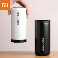 Xiaomi Mijia สแตนเลสกาแฟร้อนขวดความร้อนแก้วรั่วซึมรถขวดสูญญากาศถ้วยกาแฟแบบพกพาขวดฉนวน