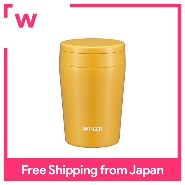 Tiger Thermos Vacuum Insulation Soup Jar 380ml Saffron Yellow MCL-B038-YS