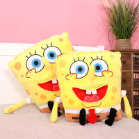 ตุ๊กตา SpongeBob น่ารัก 3D ตุ๊กตาสามมิติขนเป็ดของเล่นยัดนุ่นหมอนการ์ตูนของขวัญเด็ก