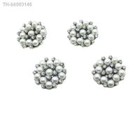 ✲﹉☂ 10Pcs 20MM Alloy Pearl Rhinestone Button Handmade Sewing DIY Buttons Clothing Sewing Decoration Accessories DIY Craft Decoration