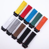 Soft Adjustable Nylon Fabric Leather Watch Band For Rolex Strap Sea-Dweller Sky-dweller For Omega/Tudor/Breitling/Tissot 22mm