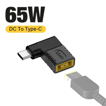 For Lenovo Square Port 65W DC Input to USB-C / Type-C PD Power Adapter