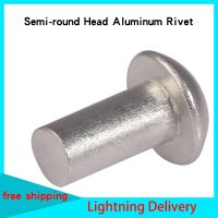 Tempat GB867-86 Semi Round Kepala Aluminium Rivet Solid Rivet Topi Bulat Perkusi Aluminium Rivet M3-M6 100PCS