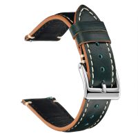 RIEBEAU Calfskin Leather Watch Strap Side Stitch Strap 20mm 22mm Leather Watch Band 24mm Wristband Luxury