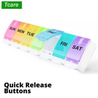 Pill Organizer Weekly  Large Pill Box BPA Free  Daily Medicine Organizer  Travel Pill Container  Vitamin Holder for Supplements Medicine  First Aid St