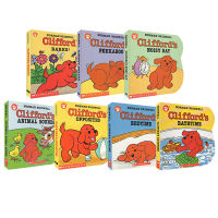 Clifford the great red dog clifford S series paperboard books 7 English original picture books childrens English Enlightenment cognition paperboard books parent-child interactive books