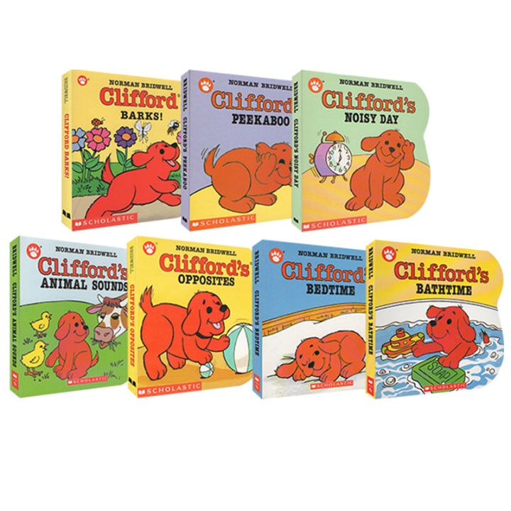 clifford-the-great-red-dog-clifford-s-series-paperboard-books-7-english-original-picture-books-childrens-english-enlightenment-cognition-paperboard-books-parent-child-interactive-books