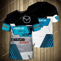 [เสื้อยืด Cloud Sense]    mx5 racing mazda v3 t shirt 3d all over printed, sz s-5xl