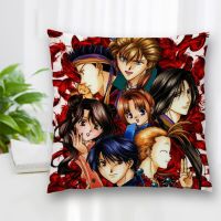 （ALL IN STOCK XZX）Newly customized pillow slide Fushigi Yugi pillowcase bedding/sofa/home/car high-quality pillowcase   (Double sided printing with free customization of patterns)